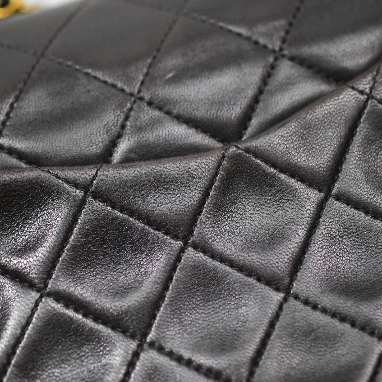Chanel Classic Vintage Small Flap Black Lambskin 24K Gold Hardware