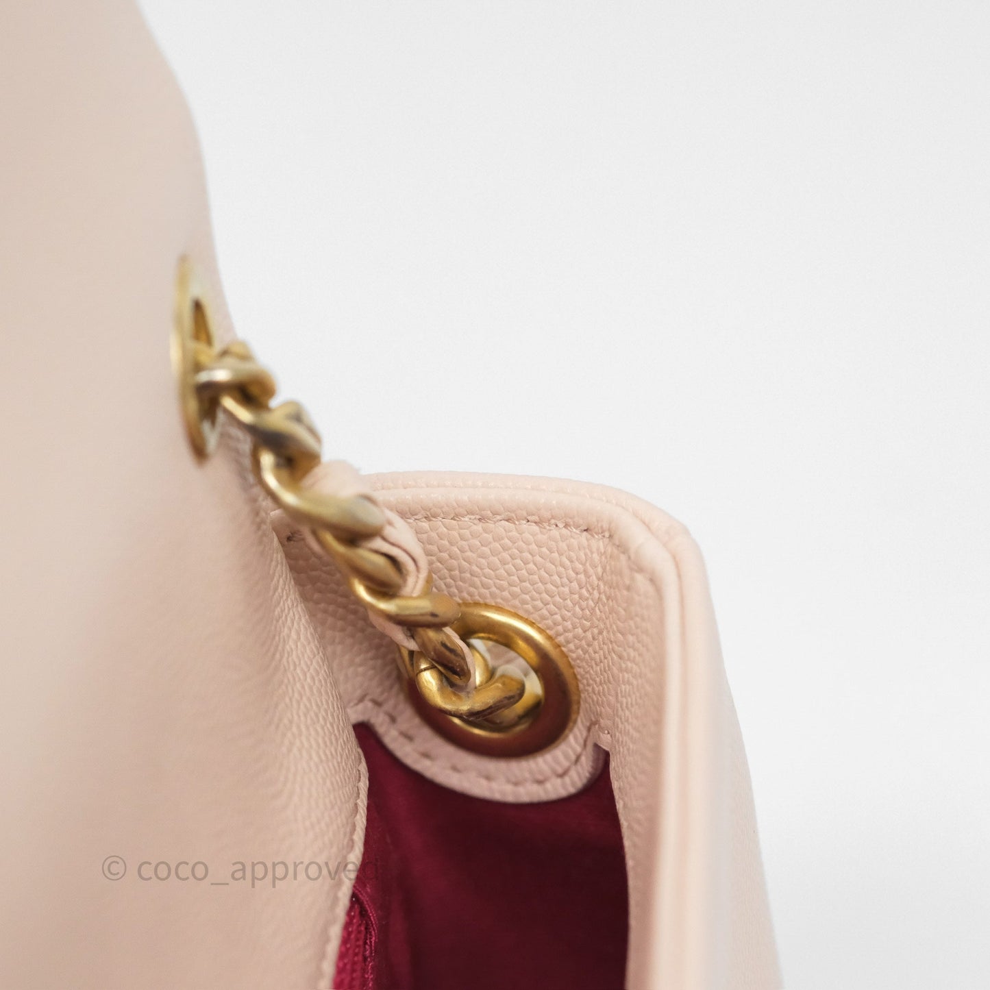 Chanel Small Fashion Therapy Flap Bag Light Pink Caviar Aged Gold Hardware