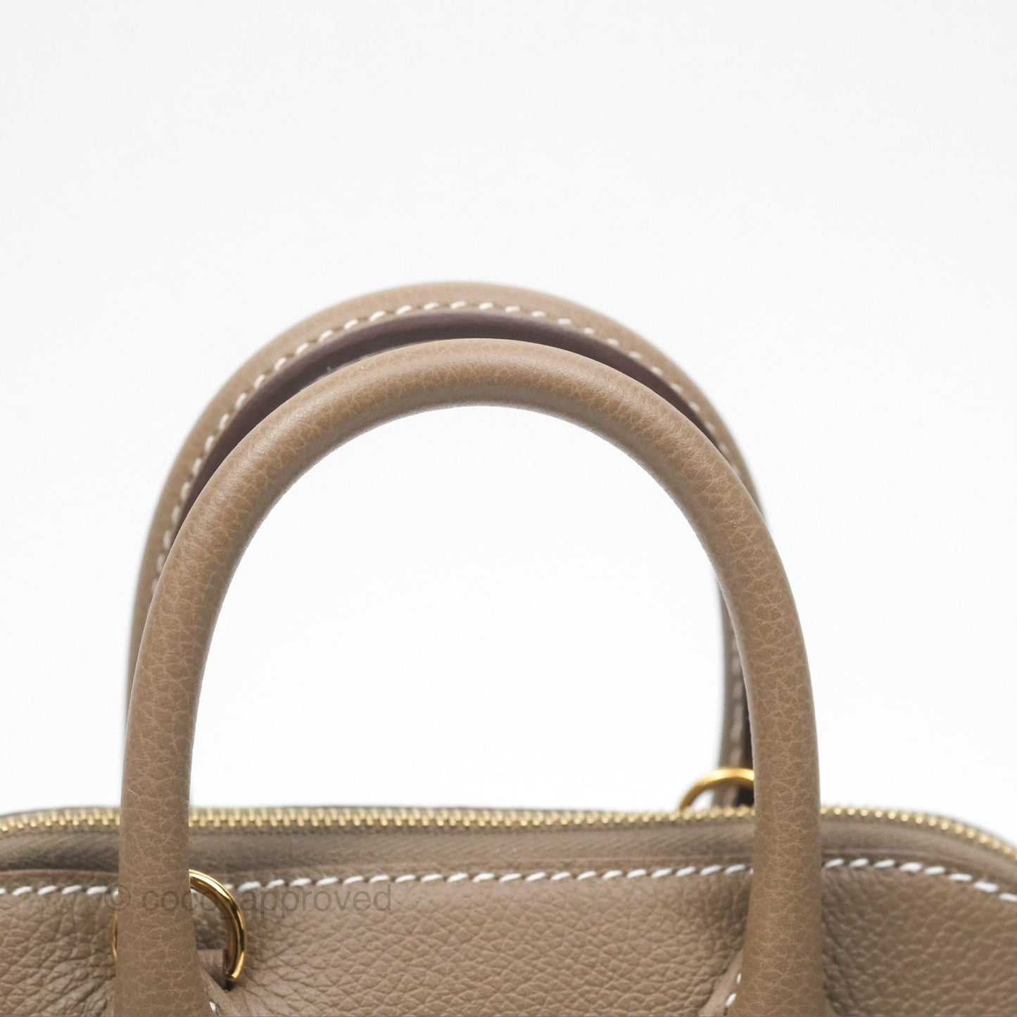 Hermès Bolide Mini 1923 Etoupe Evercolor Gold Hardware