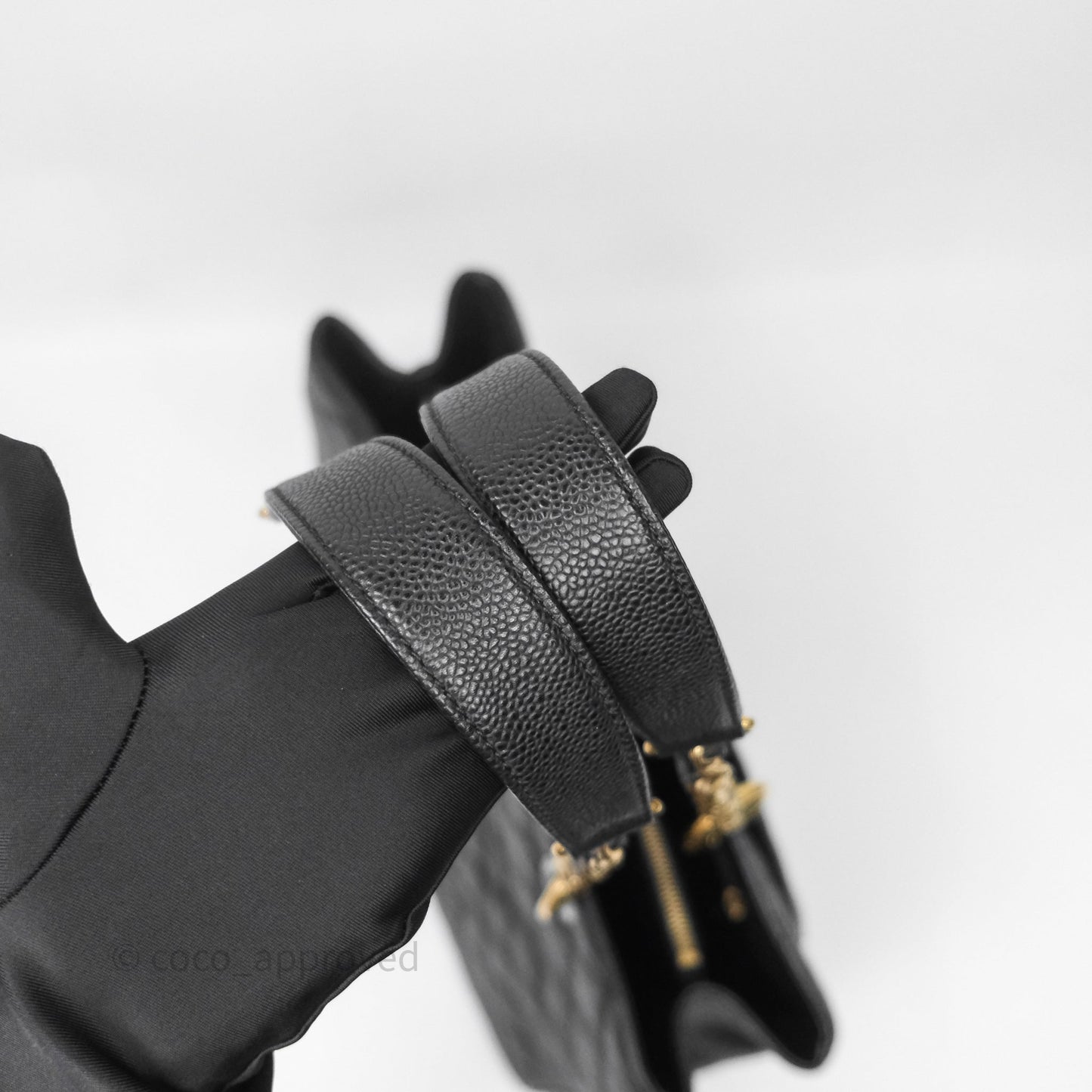 Chanel GST Black Caviar Gold Hardware