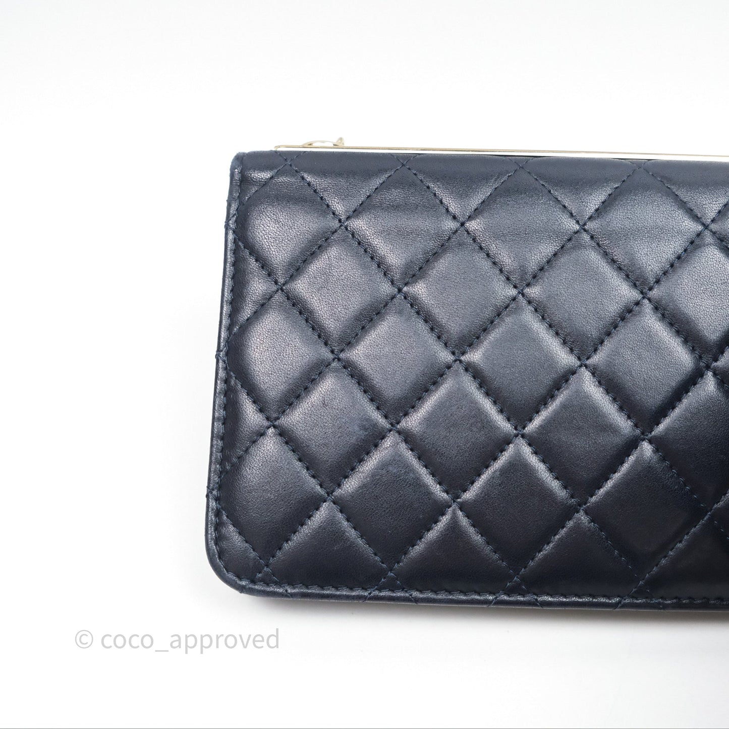 Chanel Trendy CC WOC Wallet On Chain Navy Lambskin Gold Hardware