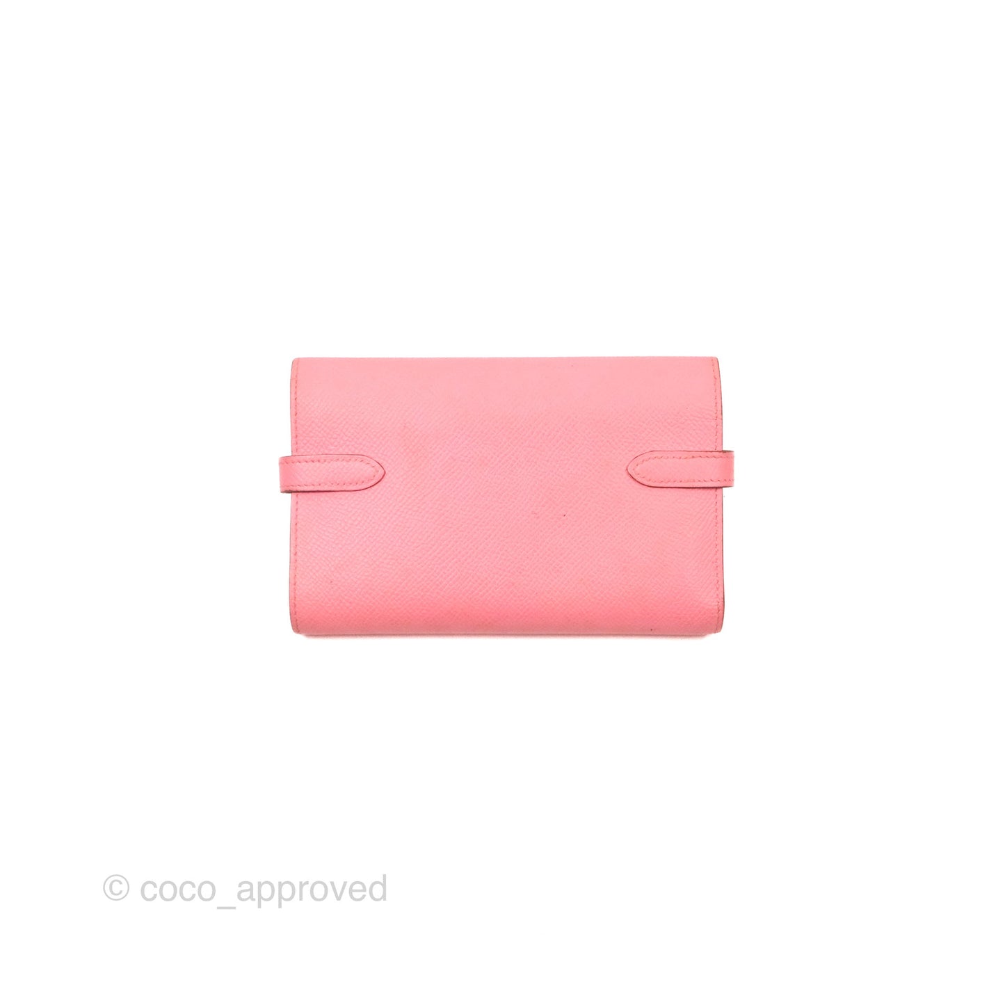 Hermès Small Kelly Wallet Rose Confetti Epsom Palladium Hardware