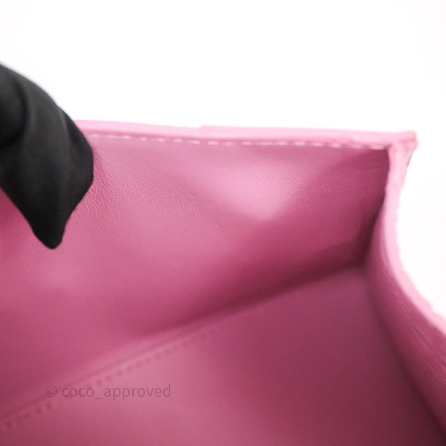 Balenciaga Small Hourglass Embossed Bag Pink