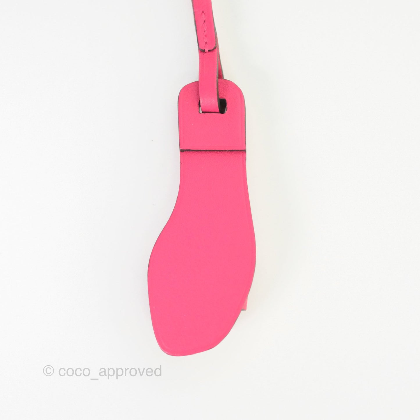 Hermès Oran Nano Bag Charm Rose Mexico Epsom