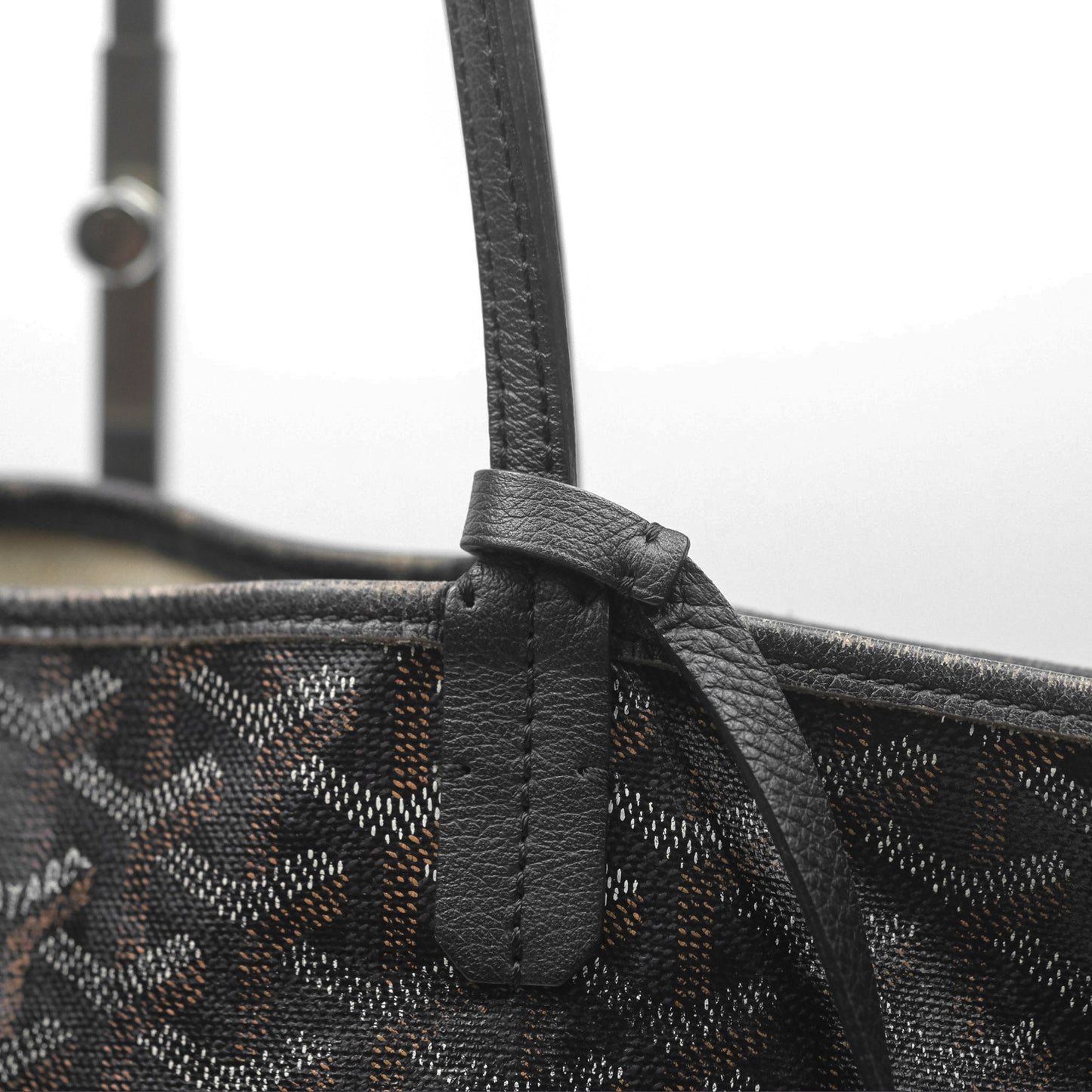 Goyard Saint Louis Black Goyardine Canvas PM⁣⁣⁣⁣⁣⁣⁣⁣⁣⁣⁣⁣⁣⁣⁣⁣