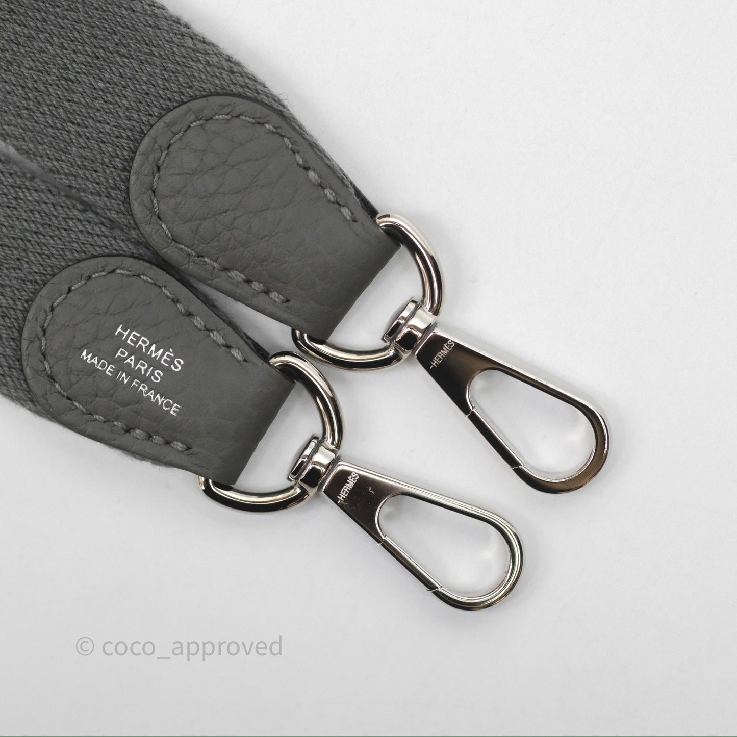 Hermès Mini Evelyne 16 Gris Meyer 0L Clemence Palladium Hardware