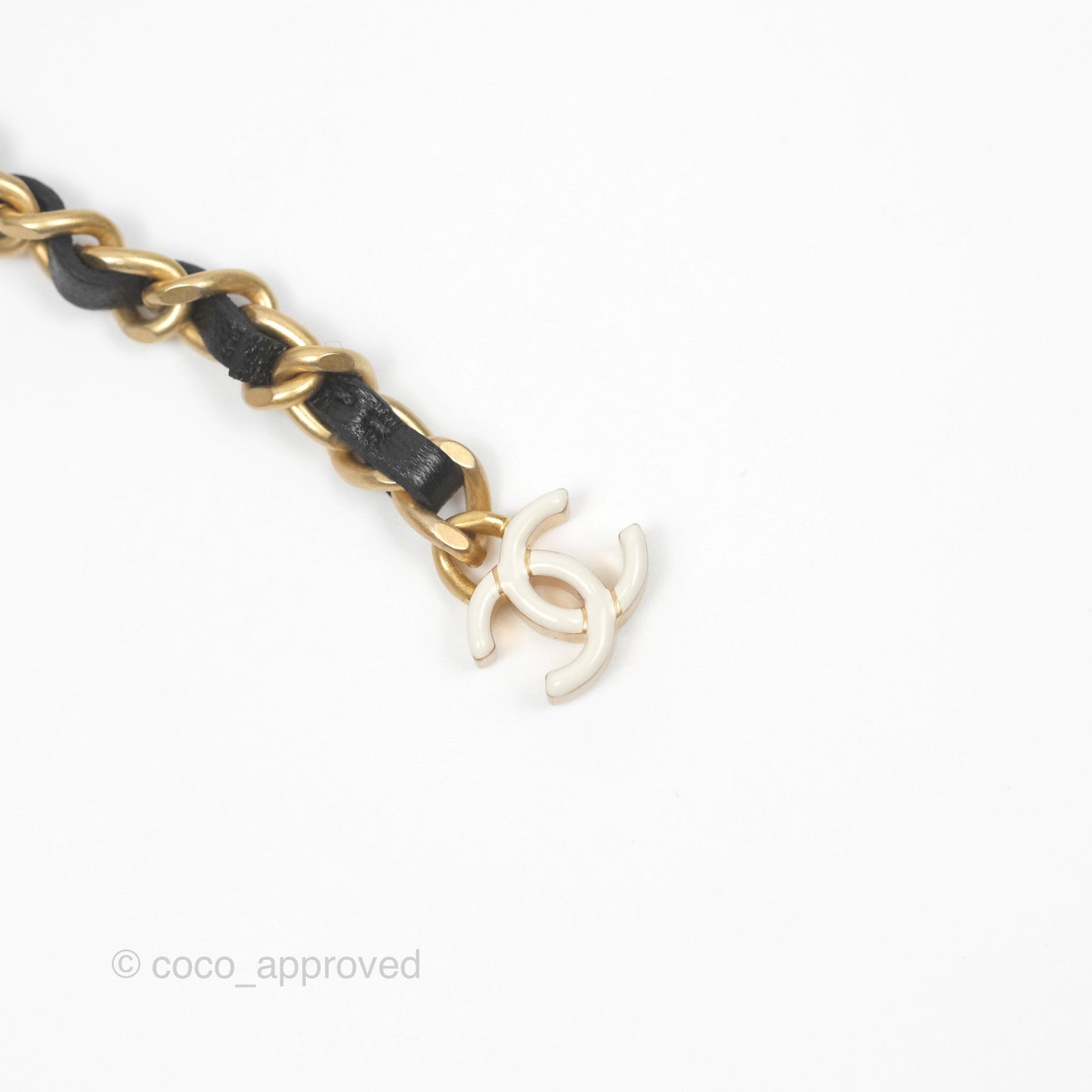 Chanel Quilted WOC Adjustable Chain Black Shiny Lambskin Aged Gold Hardware