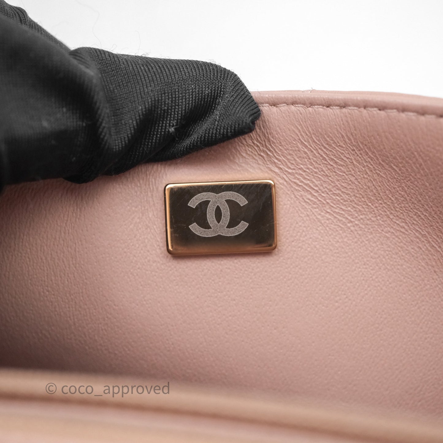 Chanel Mini Rectangular Quilted Beige Lambskin Gold Hardware