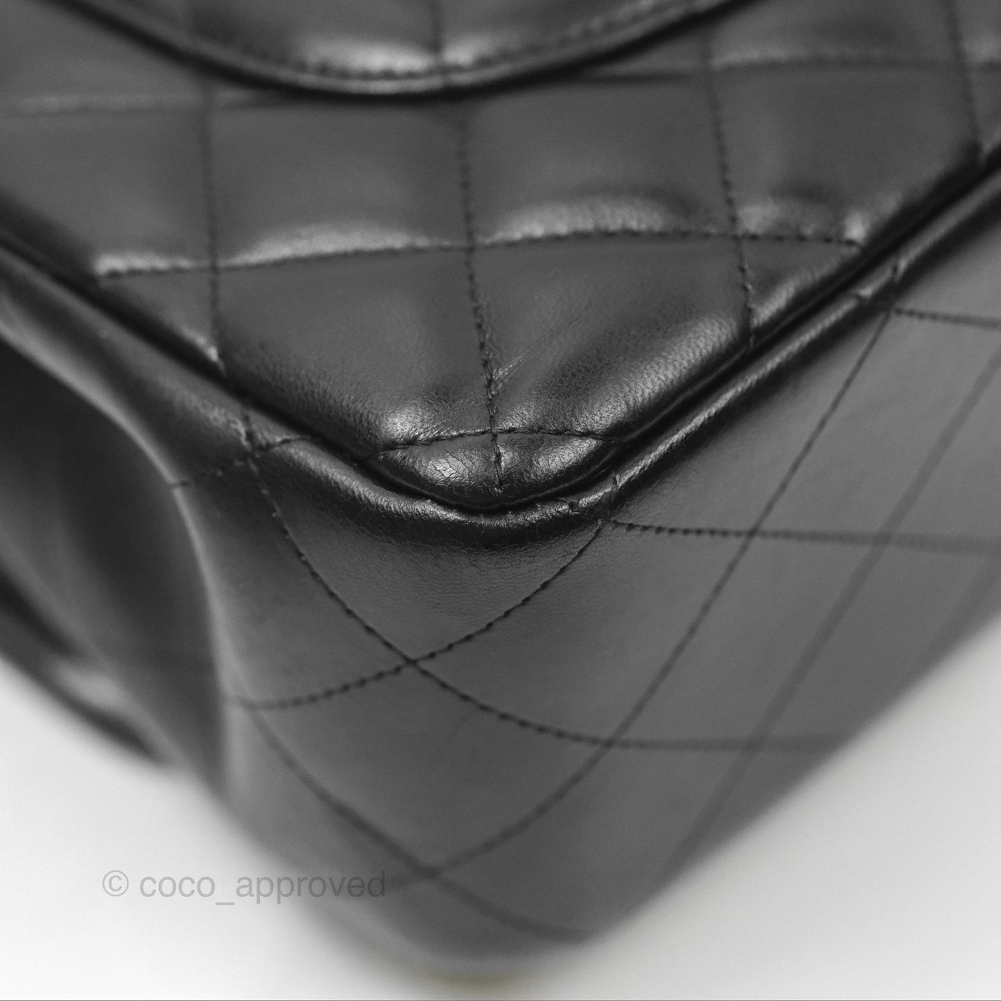 Chanel Jumbo Double Flap Black Lambskin Silver Hardware⁣⁣