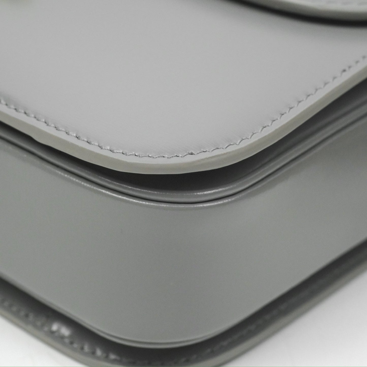 Celine Medium Triomphe Bag Zinc Shiny Calfskin
