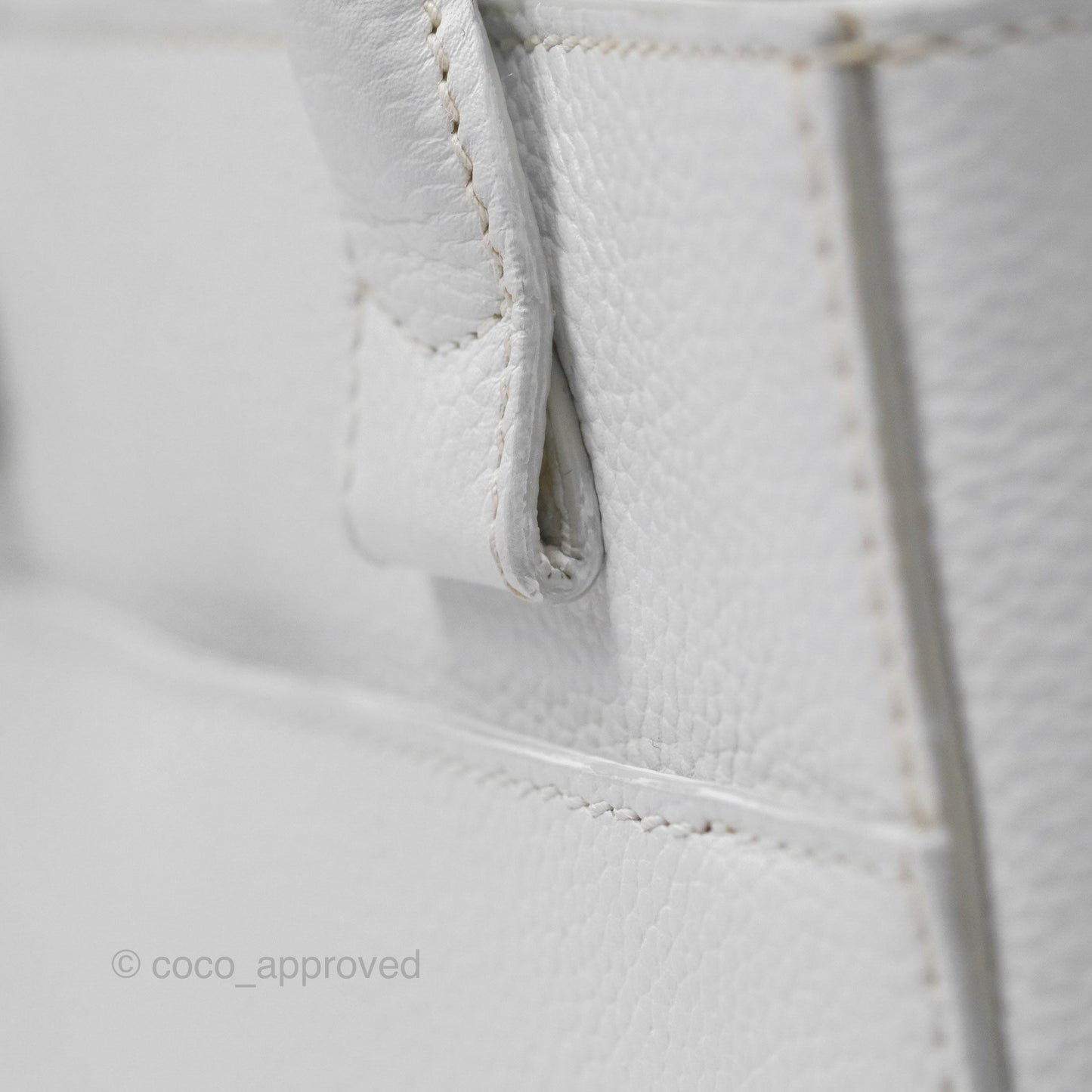 Chanel Mini Neo Executive Shopper Tote White Grained Calfskin Silver Hardware