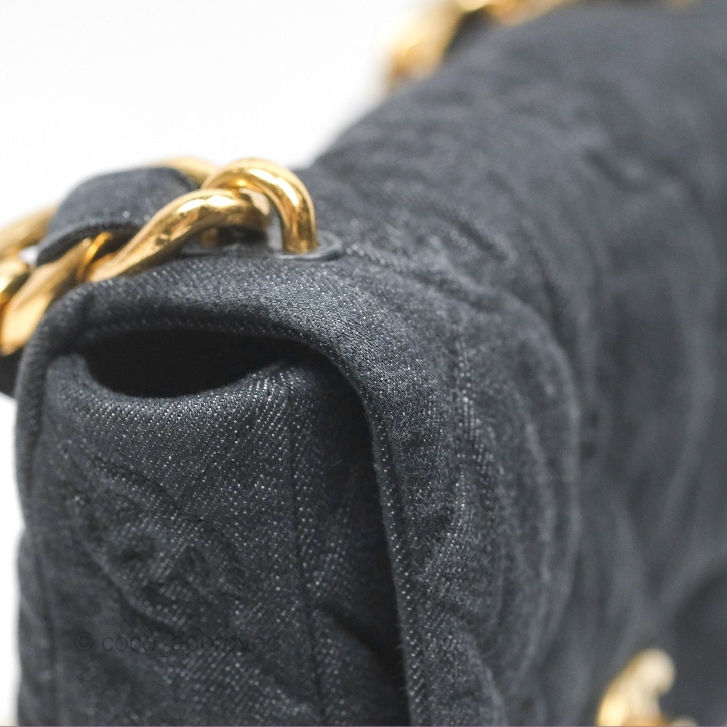 Chanel Medium Funky Town Flap Denim Aged Gold Hardware 22S