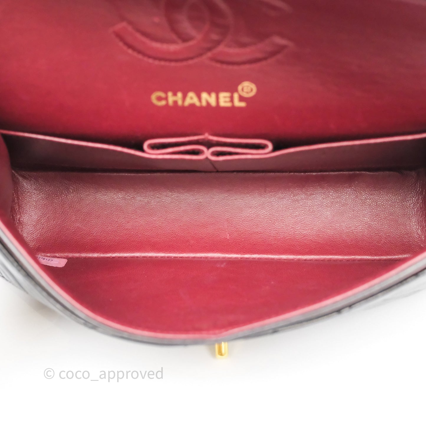 Chanel Vintage Small Classic Flap Black Lambskin 24K Gold Hardware