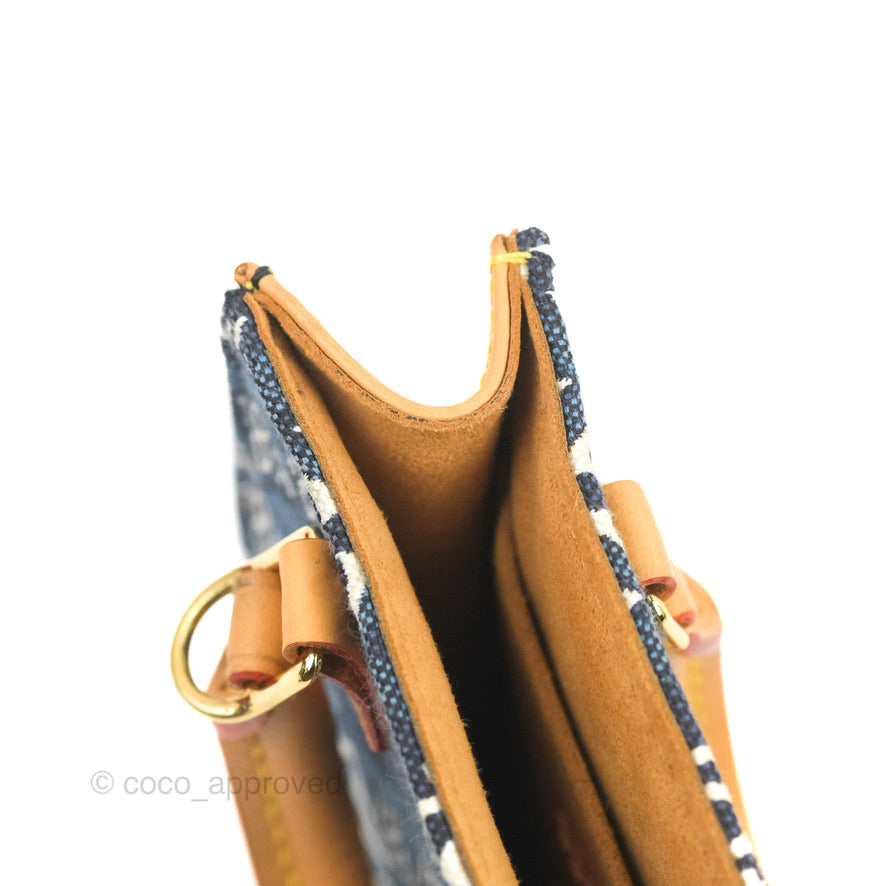 Louis Vuitton Petit Sac Plat Bag Denim Since 1854
