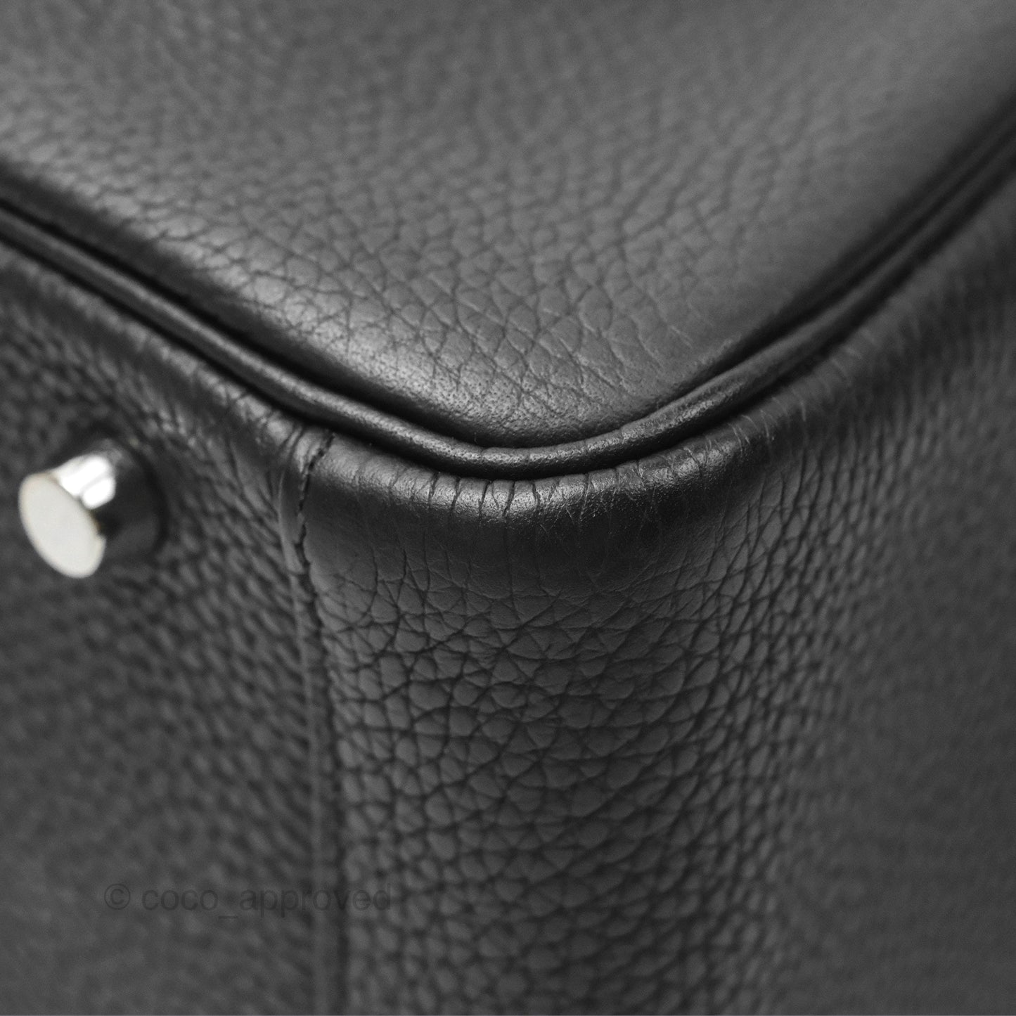 Hermès Lindy 30 Black Clemence Palladium Hardware