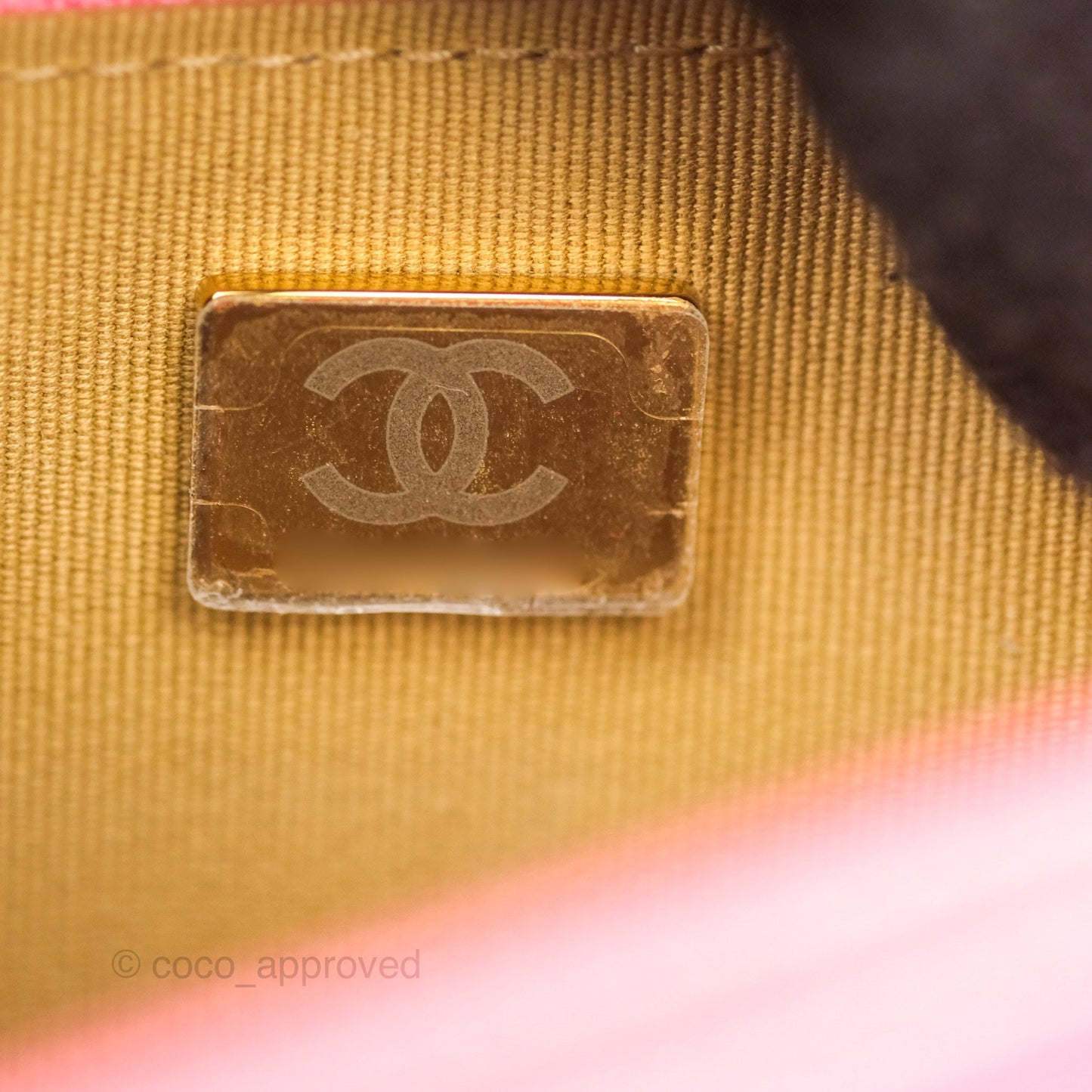 Chanel Quilted Pearl Crush Wallet on Chain WOC Pink Lambskin Aged Gold Hardware