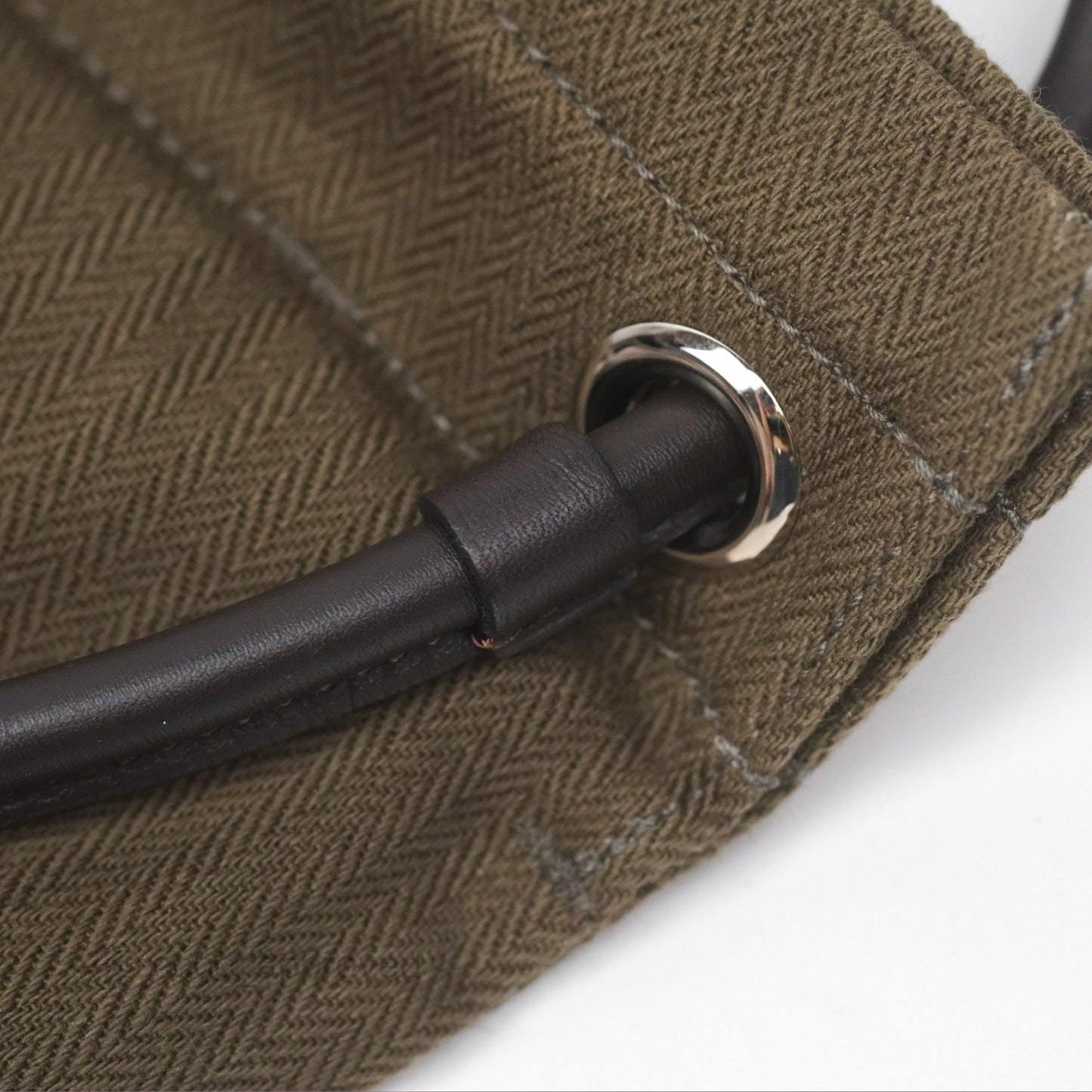 Hermès 2-way Maline Bag Khaki Canvas