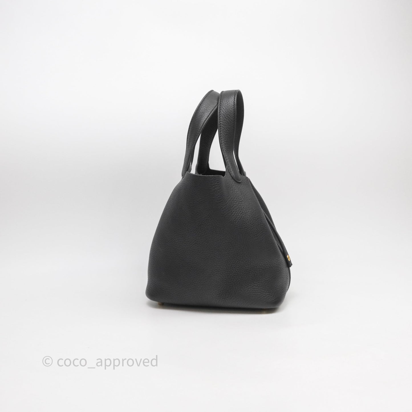 Hermès Picotin Lock 18 Noir Black 89 Clemence Gold Hardware