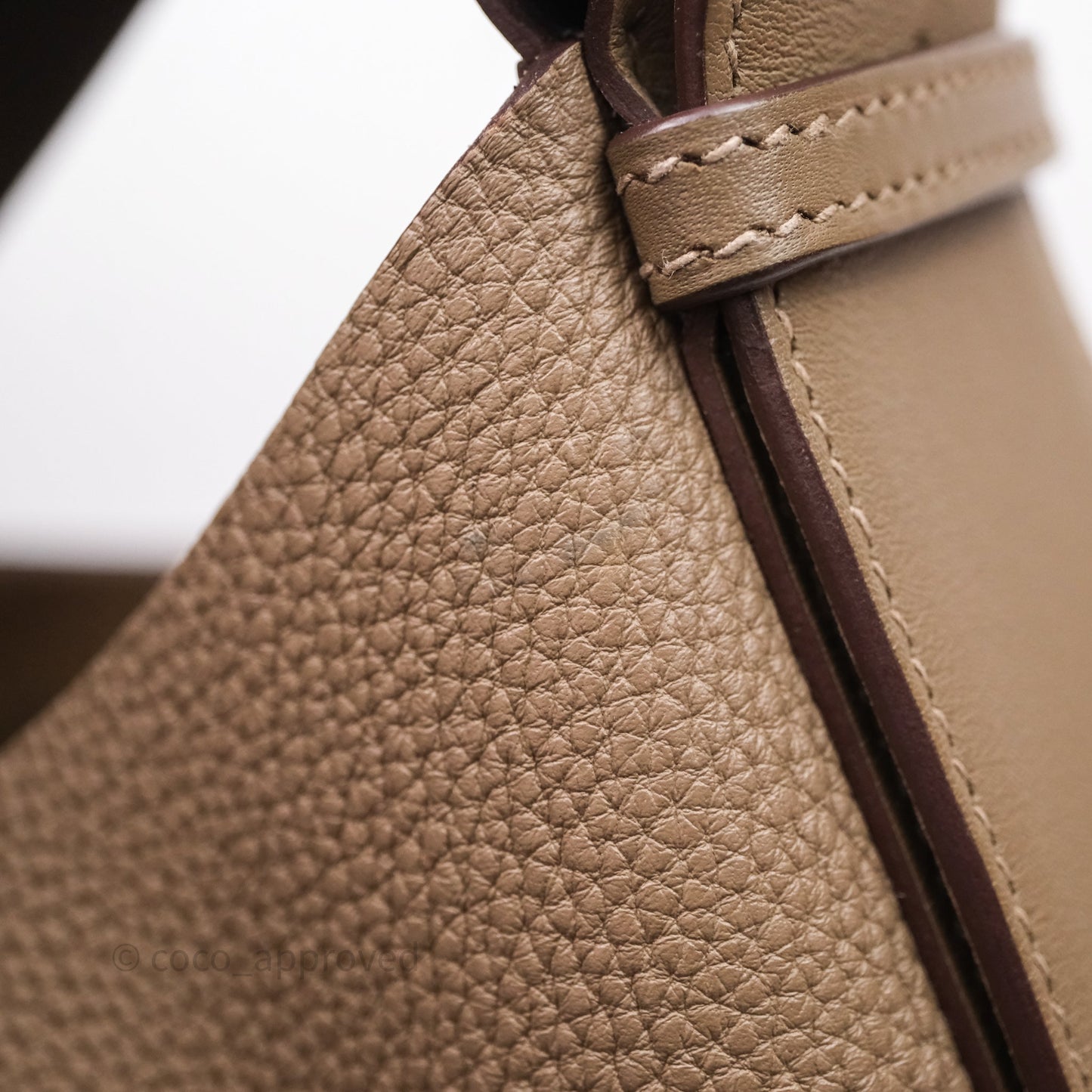 Hermes Arcon Bag Etoupe 18 Togo Palladium Hardware