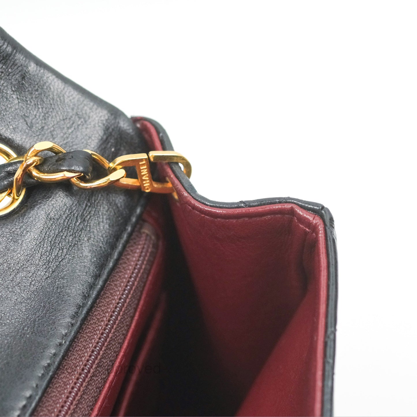 Chanel Vintage Square Flap Bag Black Lambskin 24K Gold Hardware