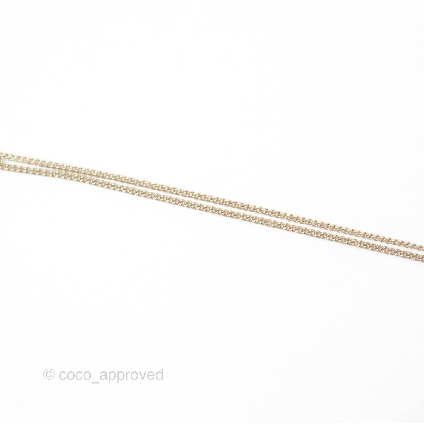 Chanel Black CC Necklace Gold Tone 9A