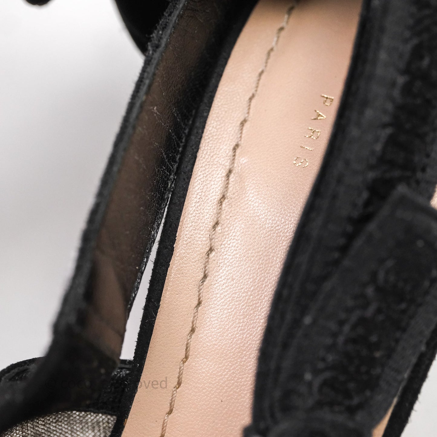 Christian Dior Black Dot Dot Slingback Size 39
