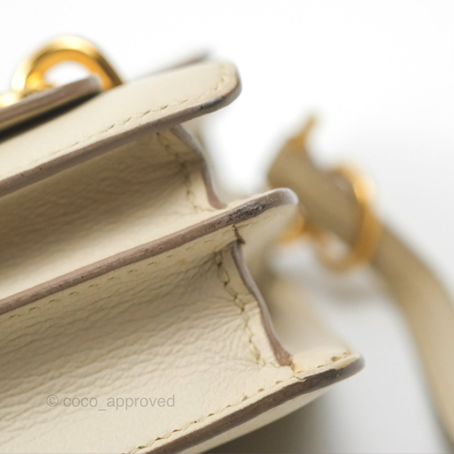 Hermès Roulis Mini 18 Beton Evercolor Gold Hardware