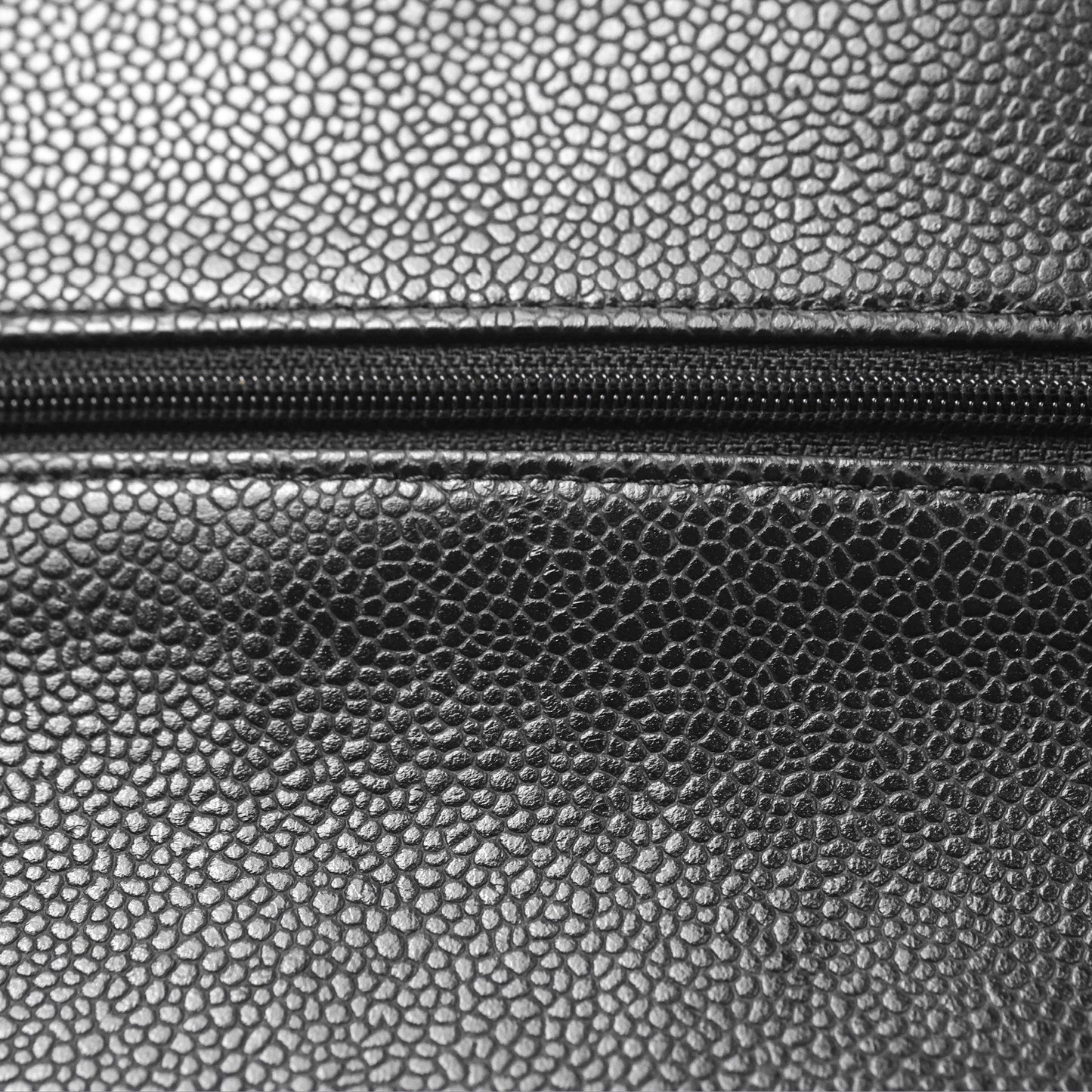 Chanel Classic M/L Medium Flap Quilted Black Caviar Silver Hardware