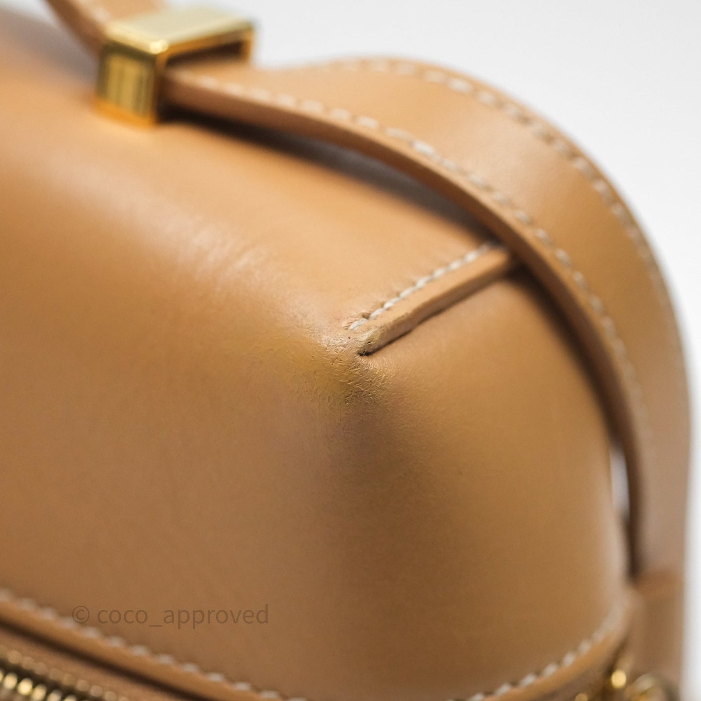 Loro Piana Extra Bag L27 Light Bamboo Calfskin Gold Hardware