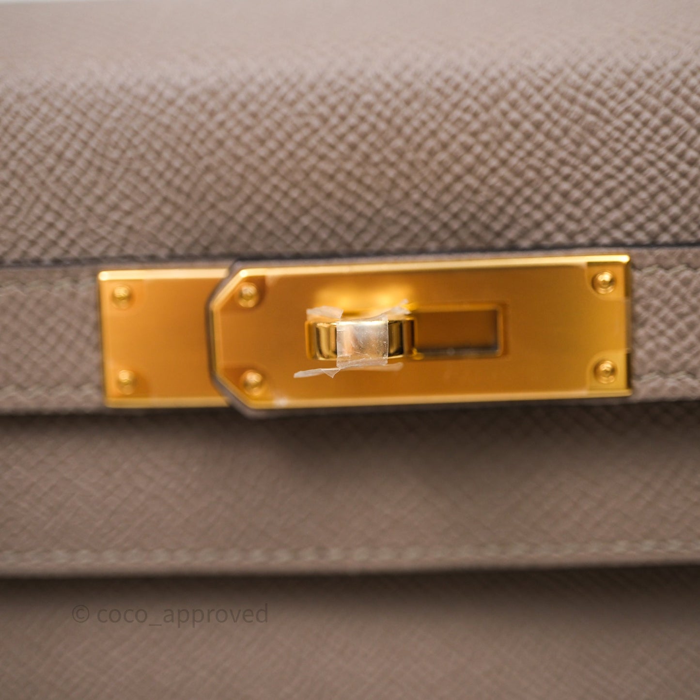Hermès Kelly 28 Gris Asphalte Epsom Gold Hardware