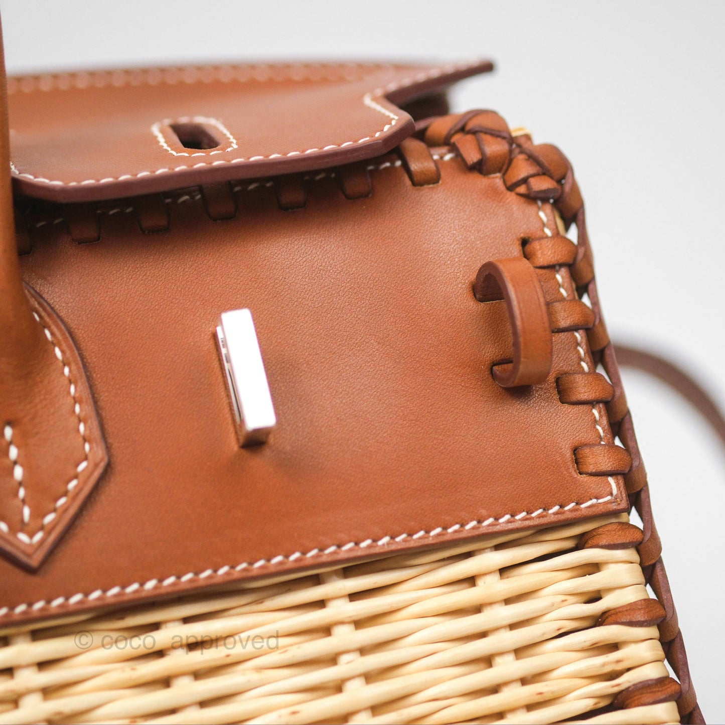 Hermès Birkin Picnic 25 Osier/ Barenia Naturel 27/ Fauve 34 Palladium Hardware