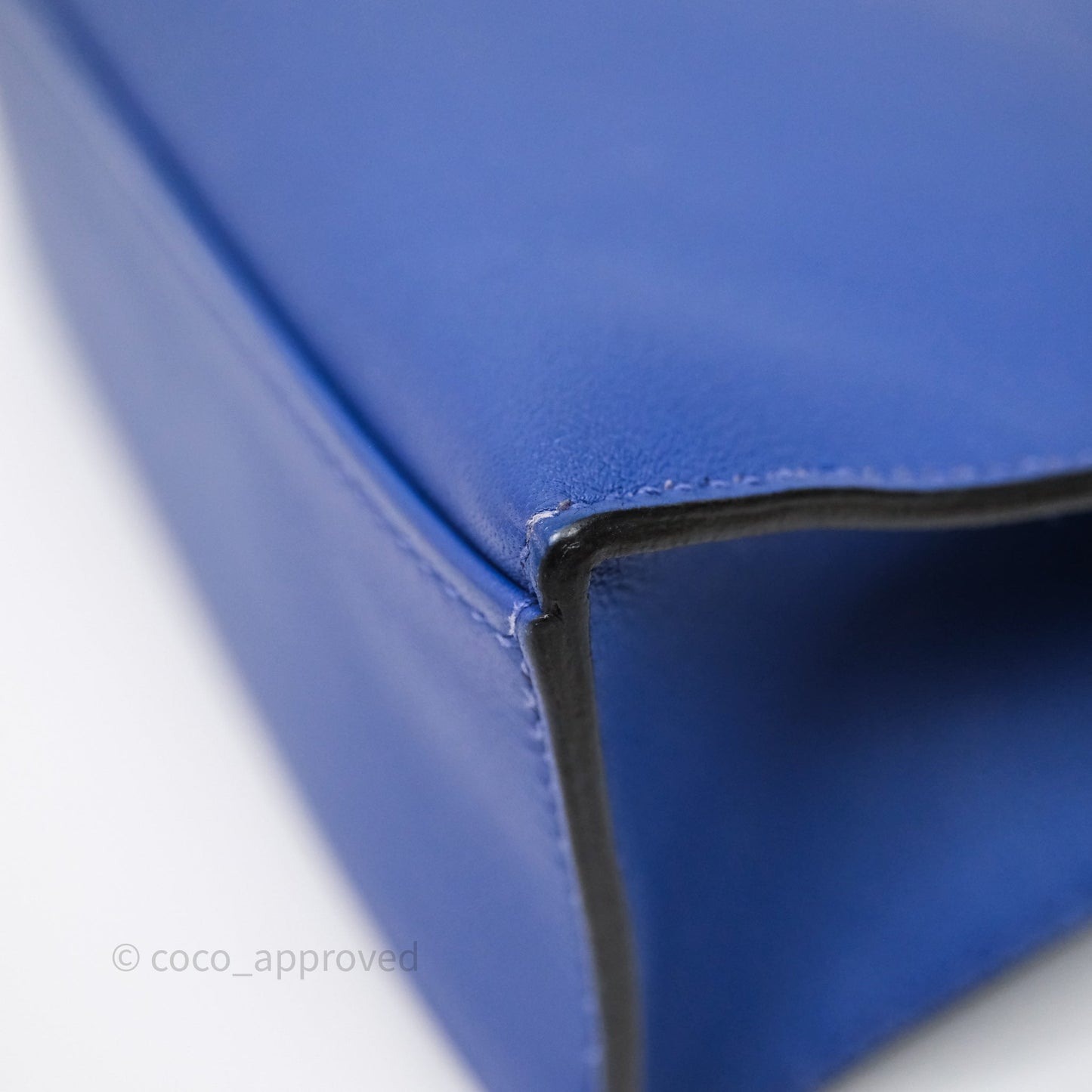 Hermès Kelly Pochette Clutch Electric Blue Swift Gold Hardware