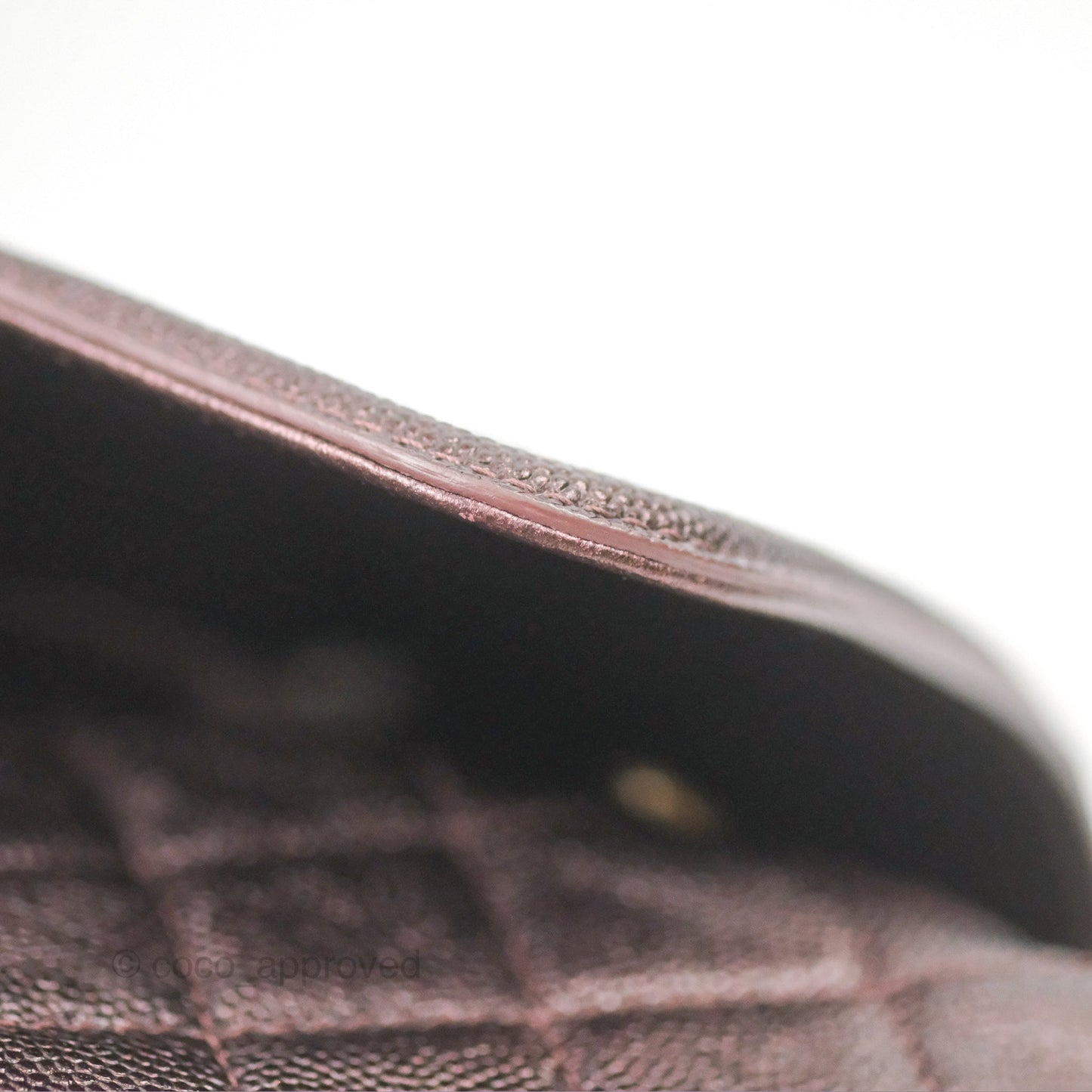 Chanel Quilted Filigree Backpack Iridescent Burgundy Caviar