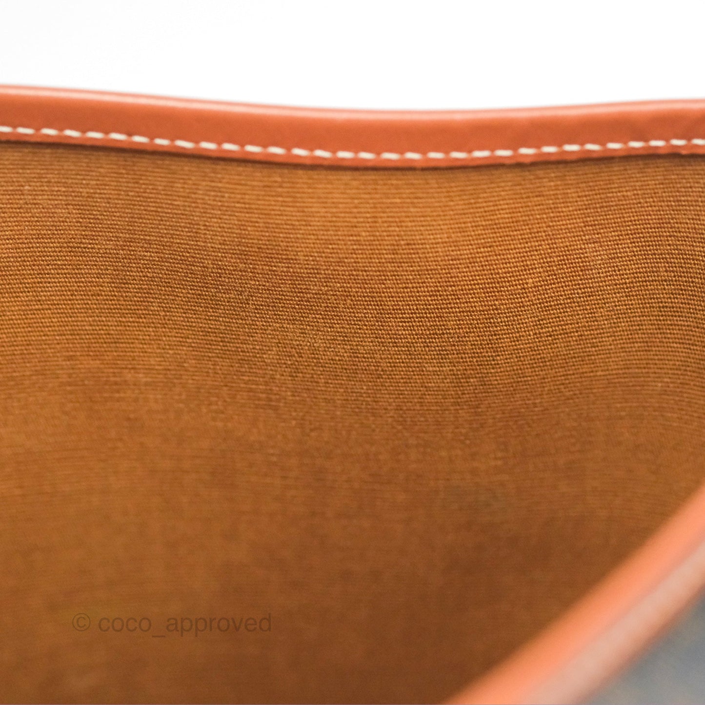 Celine Small Bucket Triomphe Canvas Tan Calfskin