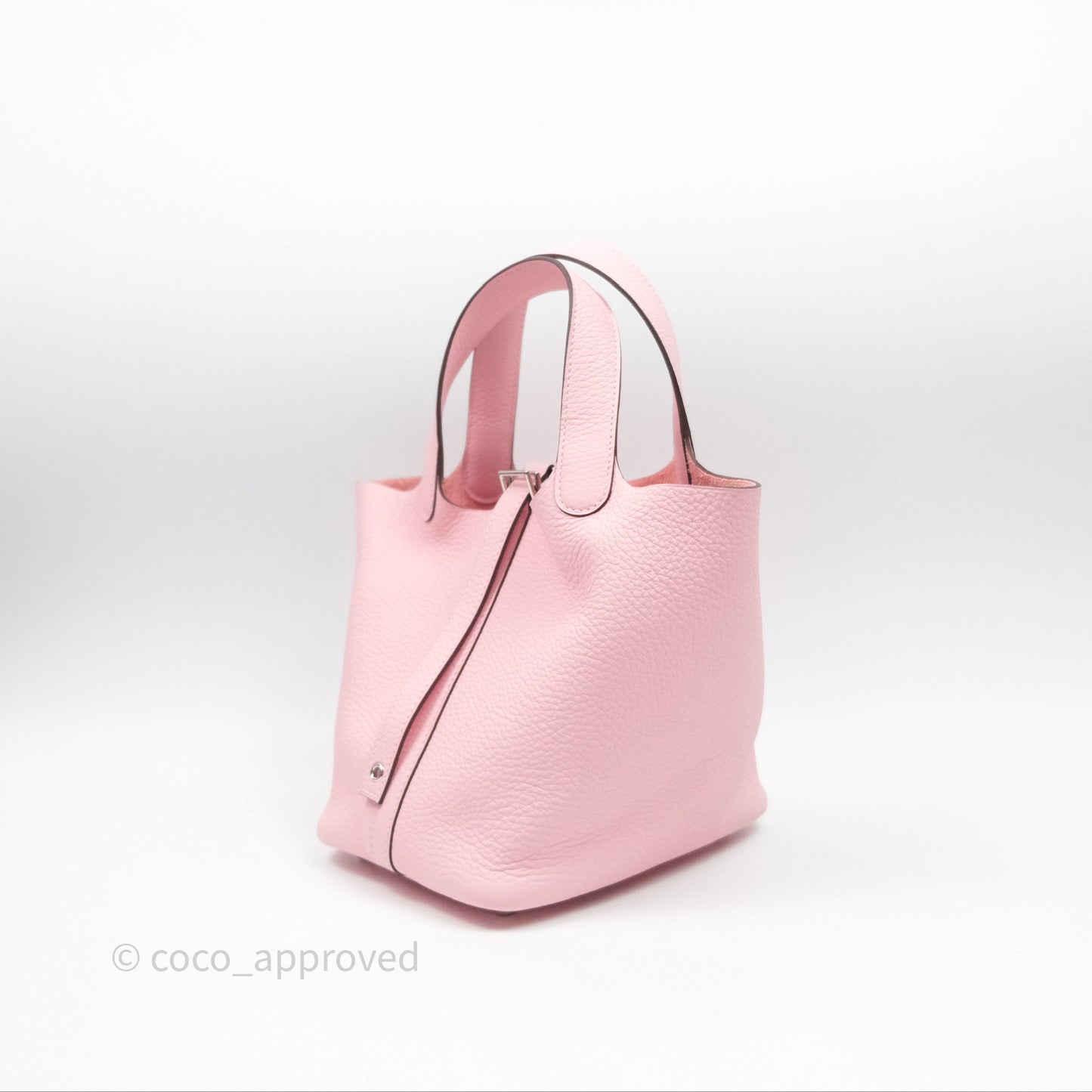 Hermès Picotin 18 Rose Sakura 3Q Clemence Palladium Hardware