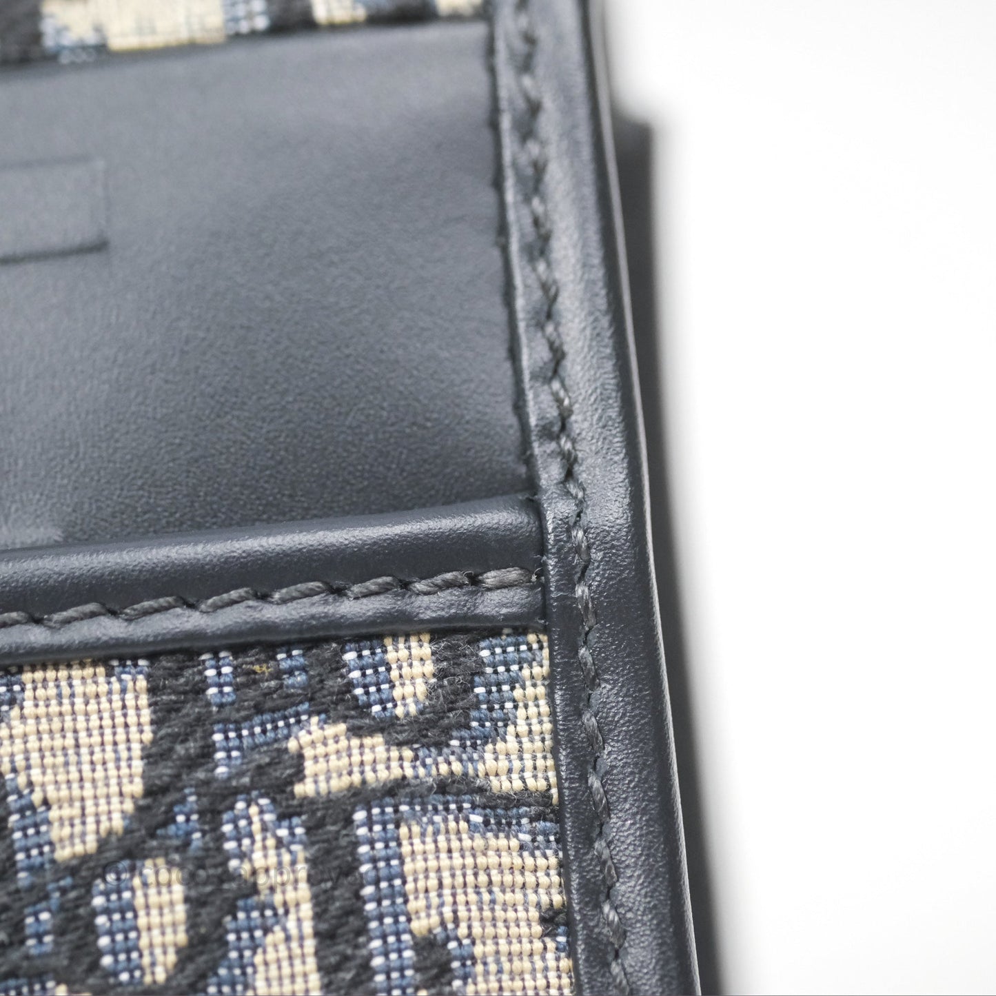 Christian Dior 30 Montaigne Chain Bag Blue Dior Oblique Jacquard