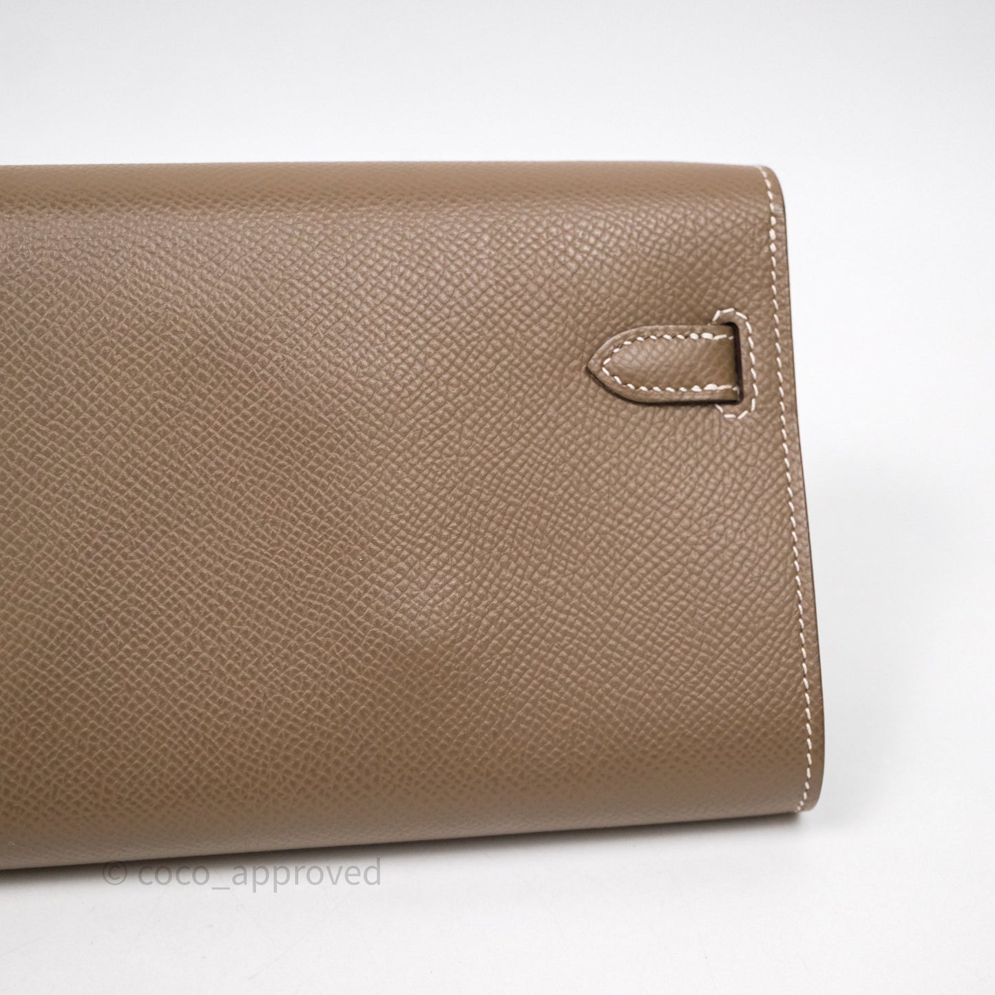 Hermès Kelly To Go Wallet Etoupe 18 Epsom Gold Hardware