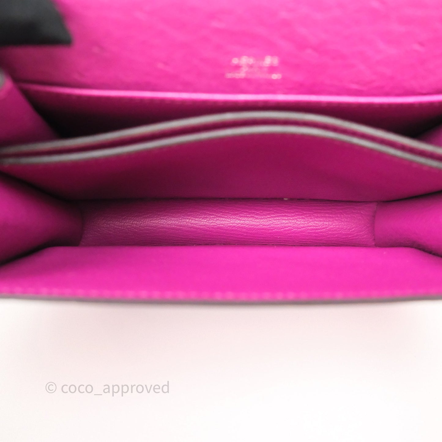 Hermès Roulis Mini 18 Rose Pourpre L3 Autruche Palladium Hardware