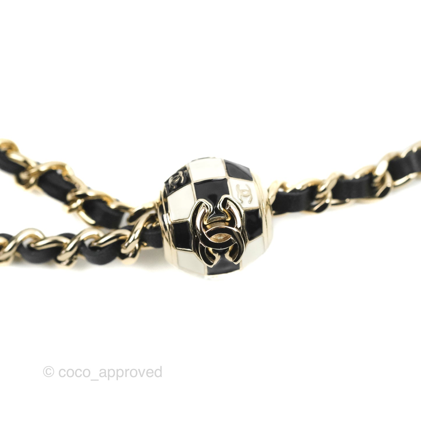 Chanel Mini Ball Crush Vanity With Chain Black Lambskin Gold Hardware