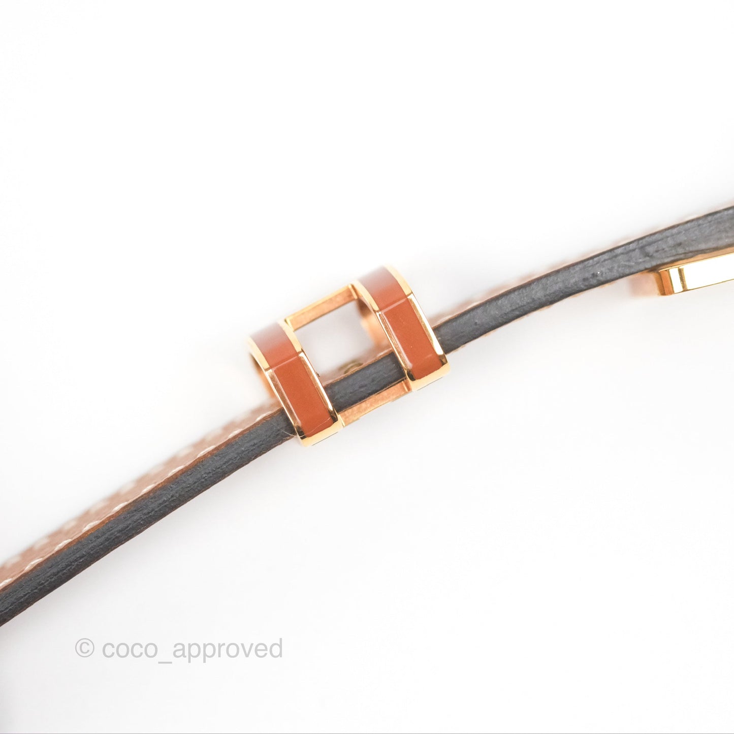 Hermès Pop H 15 Belt Epsom Gold Rose Gold Hardware