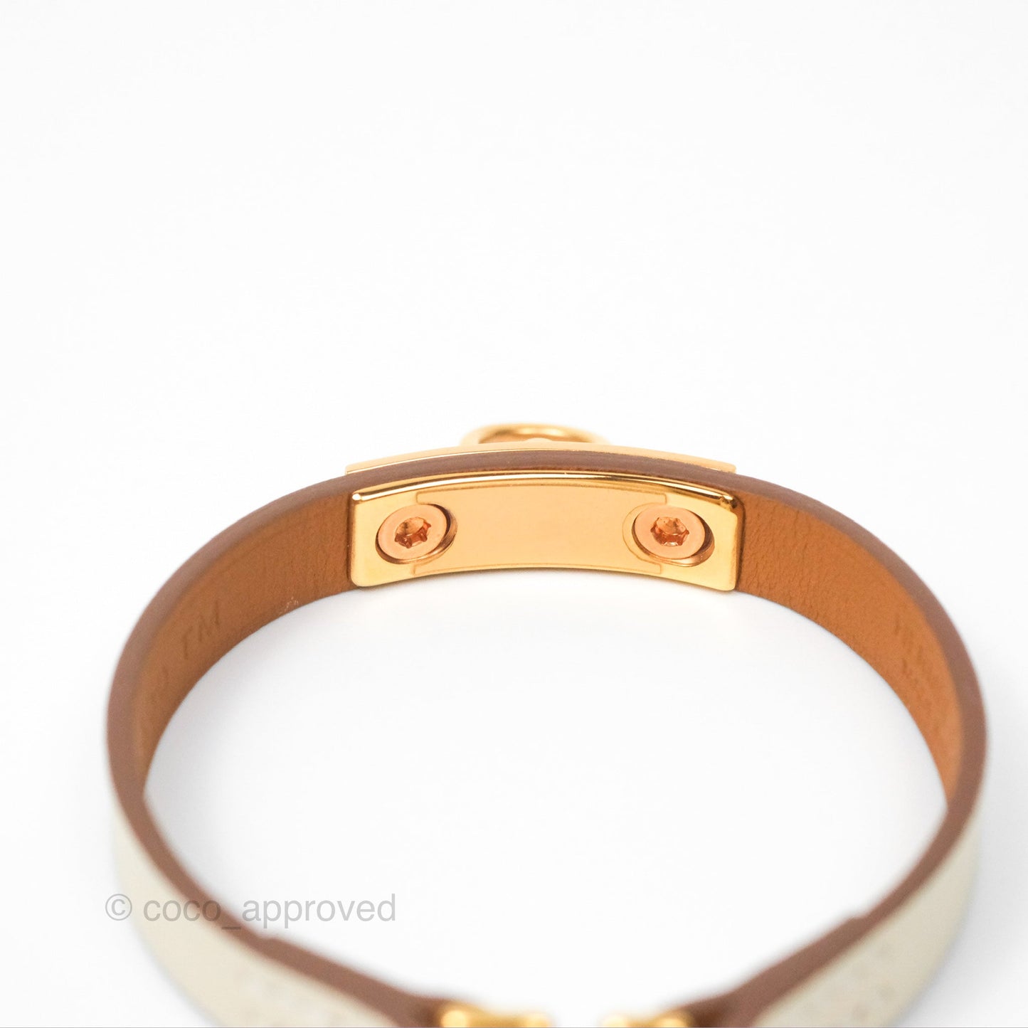 Hermès Rivale Mini Bracelet Nata Swift Rose Gold Hardware