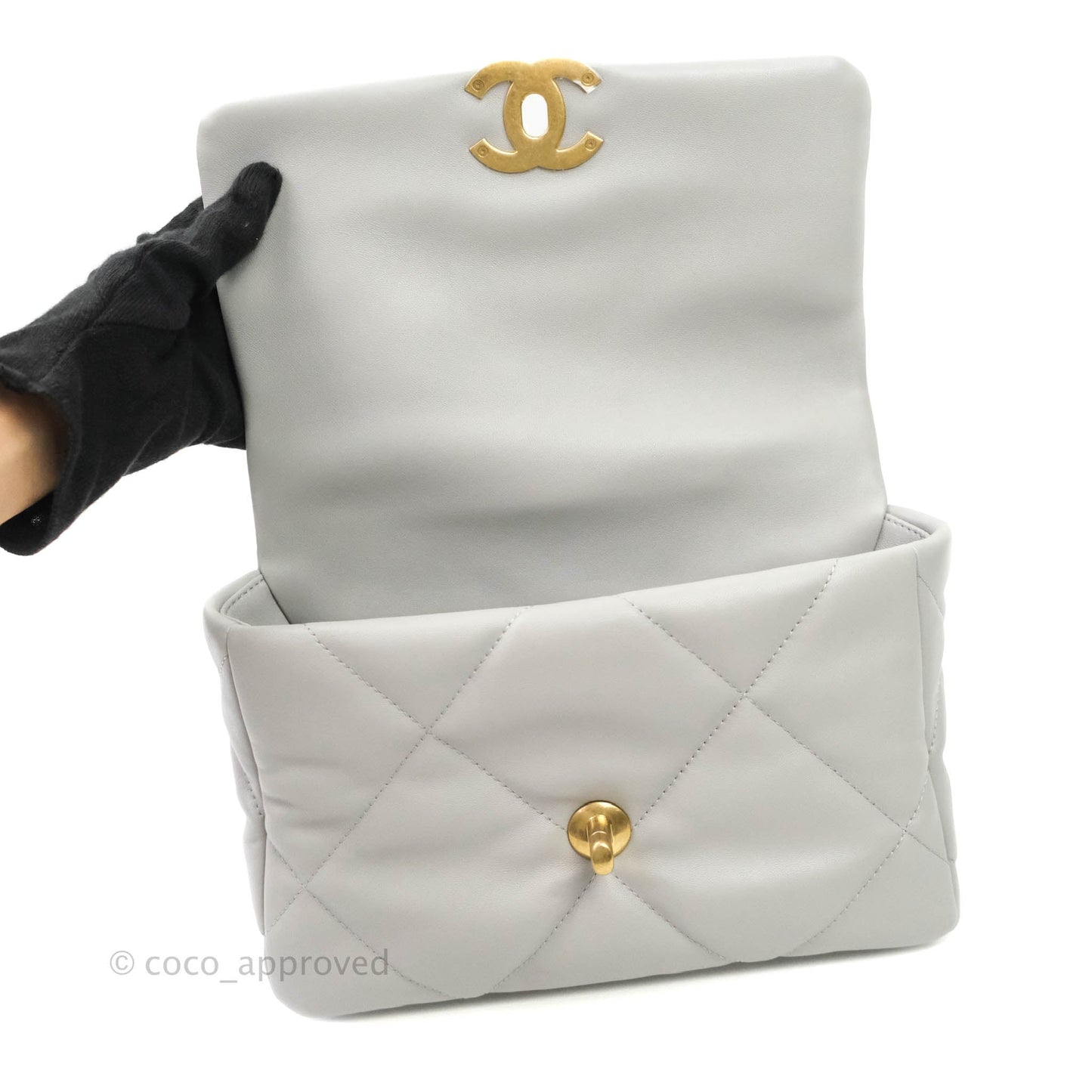 Chanel 19 Small Grey Mixed Hardware 21A