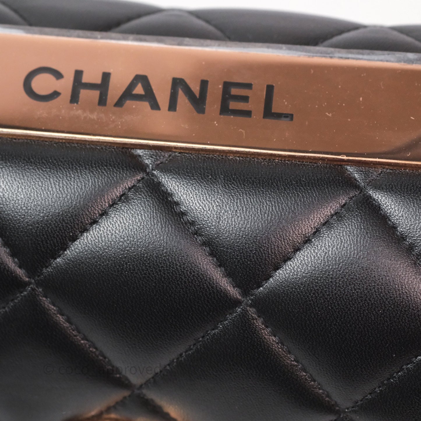 Chanel Trendy CC Small Black Lambskin Rose Gold Hardware
