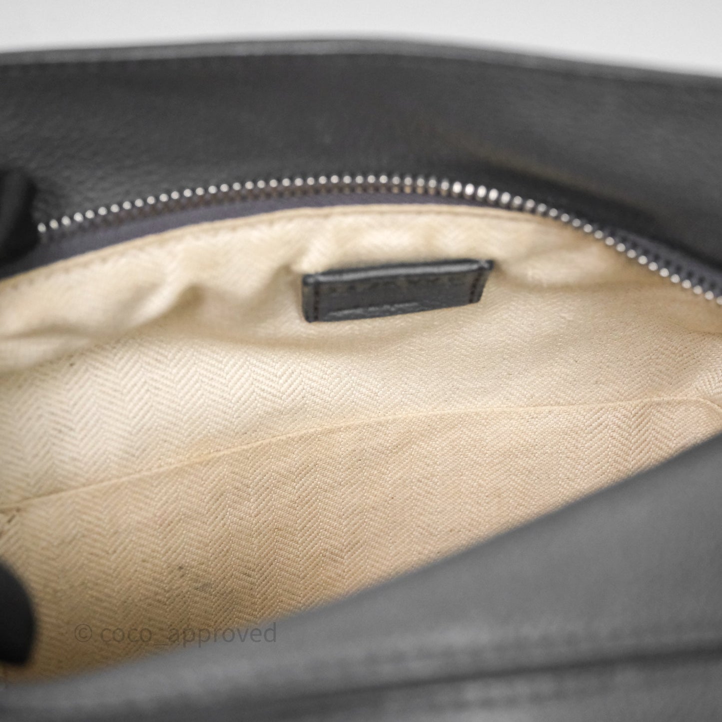 Loewe Small Puzzle Grey Calfskin Edge Bag