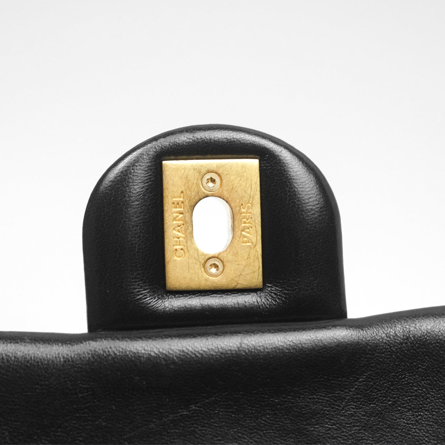 Chanel Small All Slide Adjustable Chain Flap Bag Black Lambskin Aged Gold Hardware 22K