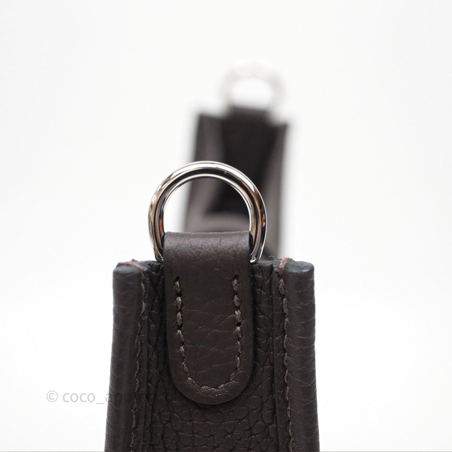 Hermès Mini Evelyne 16 Ebene 46 Clemence Sliver Hardware