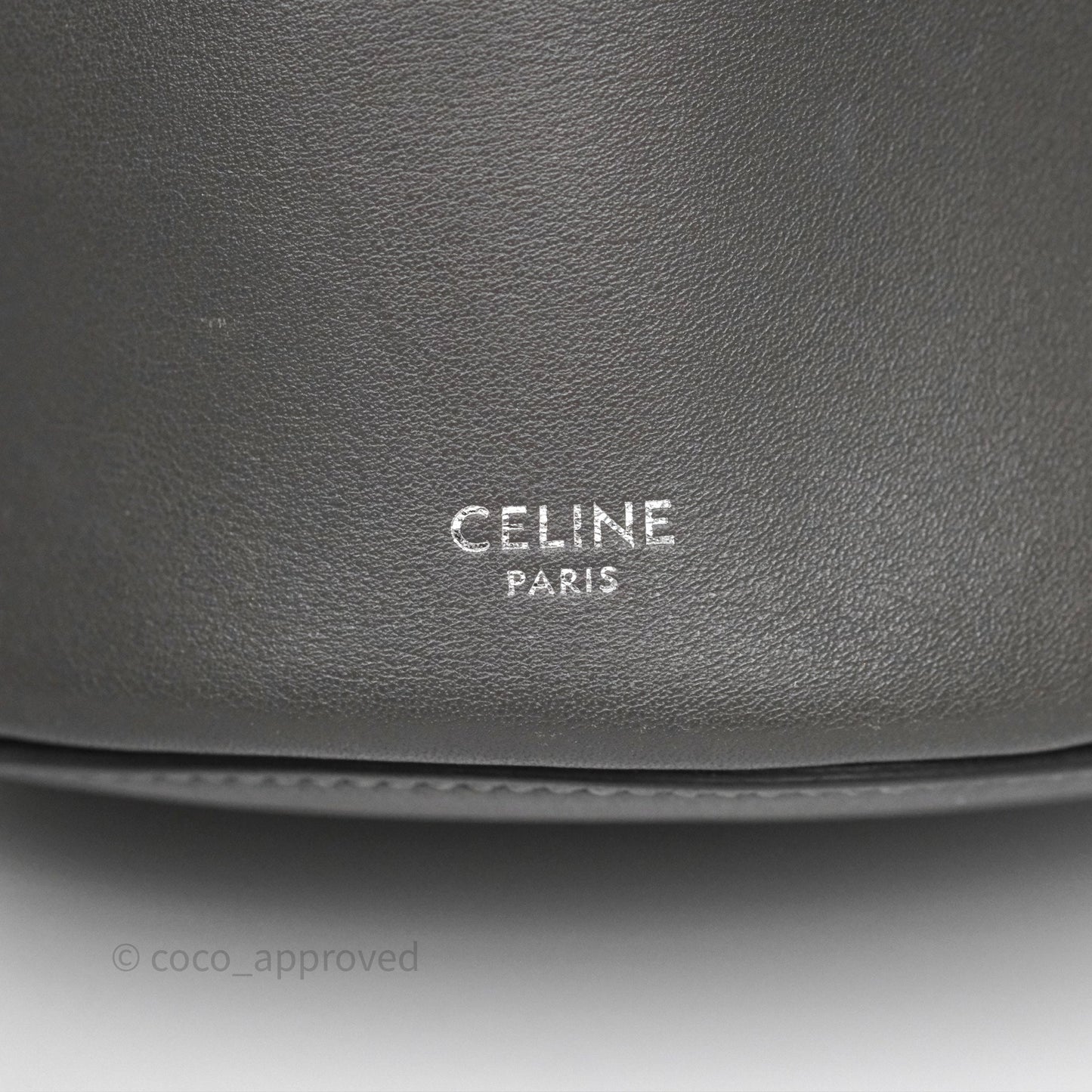 Celine Big Bag Nano Bucket Grey Smooth Calfskin