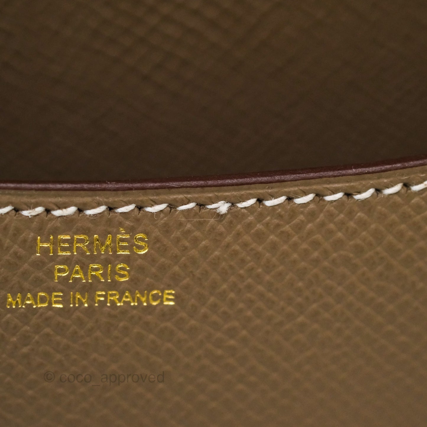 Hermès Constance Mini 18cm Mirror Etoupe Epsom Gold Hardware