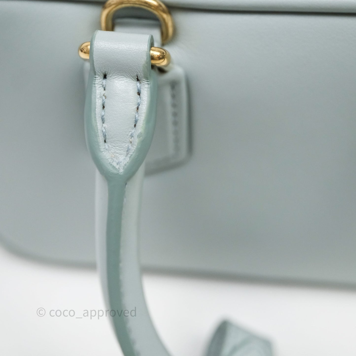 Miu Miu Arcadie Mini Bag Lago Blue Gold Hardware