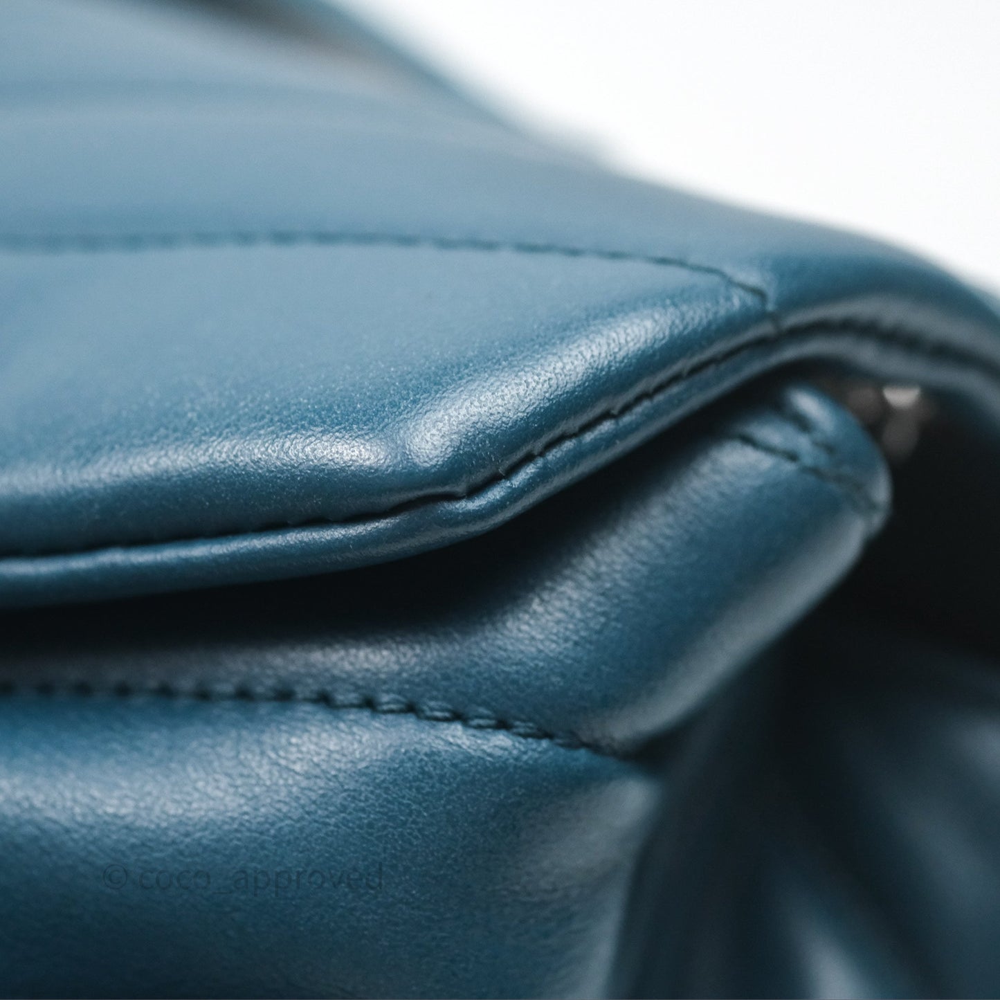 Saint Laurent Loulou Small Flap Bag Turquoise Blue Ruthenum Hardware